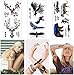 COKOHAPPY 8 Sheets Temporary Tattoo 27+ Different Designs for Men Women Arm Shoulder Flower, Eagle, Bear, Tiger, Owl, Wolf, Elephant, Deer