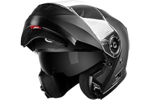 YEMA Modular Motorcycle Helmets, DOT Approved Full Face Motorcycle Helmet with Flip Up Dual Visor, Helmets for Adults Men Women Helmets for Street Scooter ATV E-Bike - YM-926