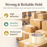 1ABOVE Clear Packing Tape 48mm x 66m Six Rolls 54 Microns Heavy Duty view 3