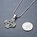Aoiy Stainless Steel Celtic Cross Irish Knot Pendant Necklace, Unisex, 21