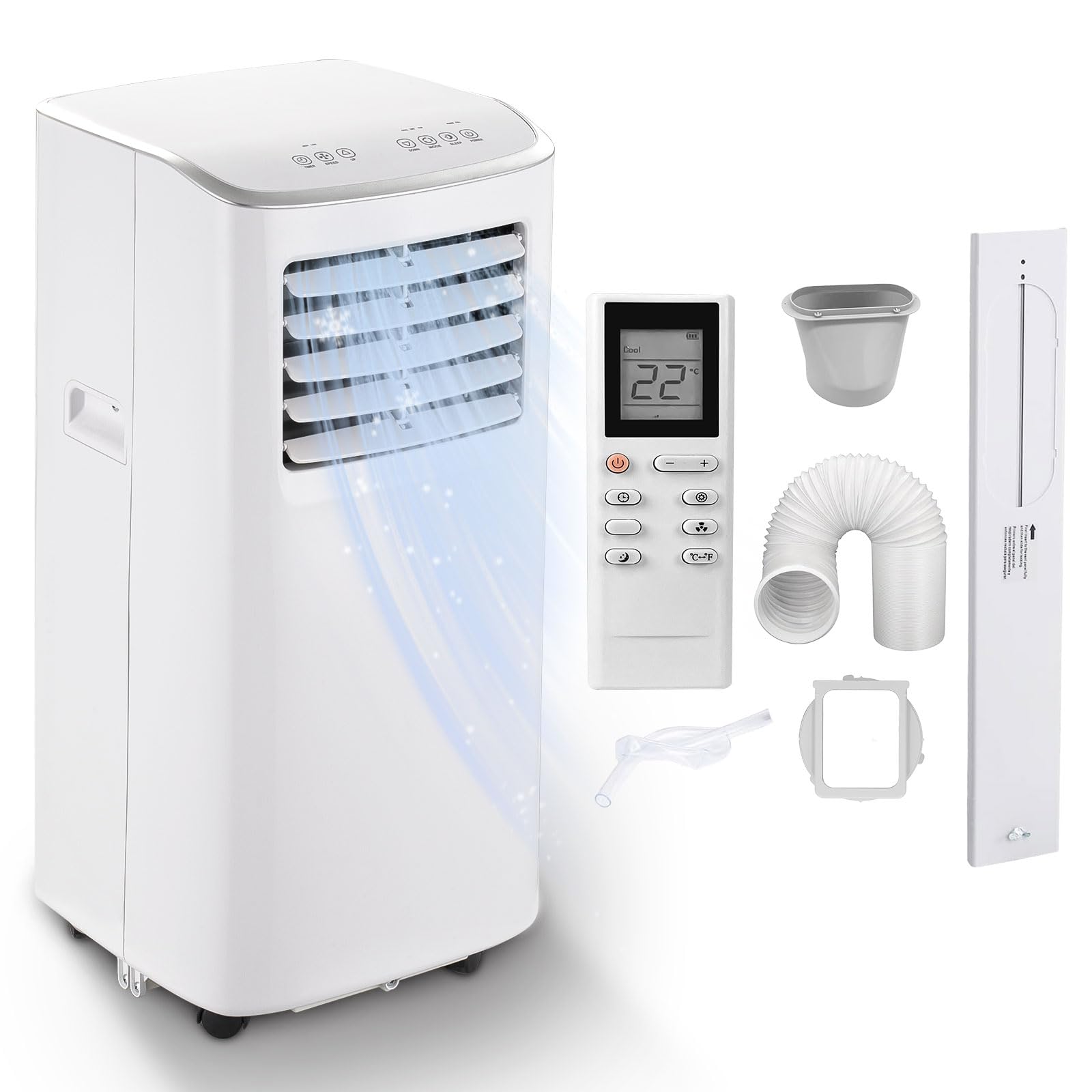 Photo 1 of ***PARTS ONLY**Portable Air Conditioner,8500 BTU Portable ac units up to 360 Sq.Ft,Portable ac units for Homeowner,Renter,family White