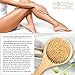 Dry Brushing Body Brush - Dry Brush & Bath Brush Combination - Natural Bristle Brush for Remove Dead Skin Toxins Cellulite, Improves Lymphatic Functions,Stimulates Blood Circulation