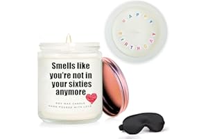 Relaxing 70th Birthday Gift for Women – Lavender Soy Wax Candle for Self-Care – Scented Present for 70 Year Old Mom, Grandma,