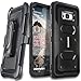 COVRWARE Aegis Series Case Compatible with Samsung Galaxy S8 with Full-Coverage Screen Protector, Heavy Duty Rugged Full-Body Armor Holster Case [Belt Swivel Clip][Kickstand], Black