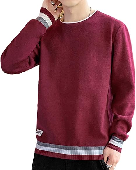 Amazon Taaaaaay テーイ 22 メンズ トレーナー ボーダー ストライプ 長袖 ロンt ゆったり 丸首 ライン カジュアル ダボ トレーナー パーカー 通販