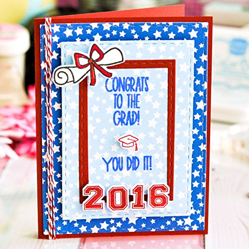 The Stamps of Life Graduation Stamps and Dies Combo Pack for Card Making Scrapbooking by Stephanie Barnard - Graduation2Celebrate and Graduation Dies