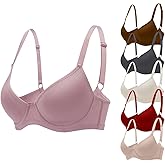 Mourzaor 6pcs Pack Bras for Women t Shirt Push Up Bra for Women Comfortable Everyday Bras Lingerie