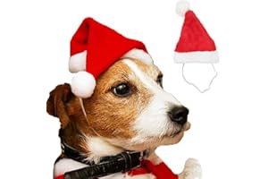 LKQBBSZ Pet Santa Hat for Dogs, Christmas Hats for Cats, Puppy Christmas Costume Decoration Accessories