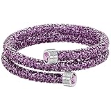 Swarovski Crystaldust Heart Double Bangle - Purple - 5278497