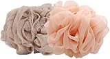 Omenluck 2Pcs Bath Shower Sponge Pouf Loofahs Mesh Exfoliating Back Scrubber view 1