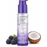 GIOVANNI 2chic Repairing Super Potion Hair Oil Serum, 2.75 fl oz | Blackberry &amp; Coconut Milk, Restoring Leave In Treatment for Dry Damaged Color Treated Hair, Paraben Free, Color Safe