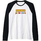 【PAC-MAN】PAC-MAN Illustration 001 Raglan Baseball Tee