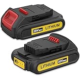 Bakipante 2 Pack 3.5Ah Replacement for DeWalt 20V XR Battery DCB203 DCB204 DCB200 DCB201 DCB206 DCB202 Compatible with Dewalt