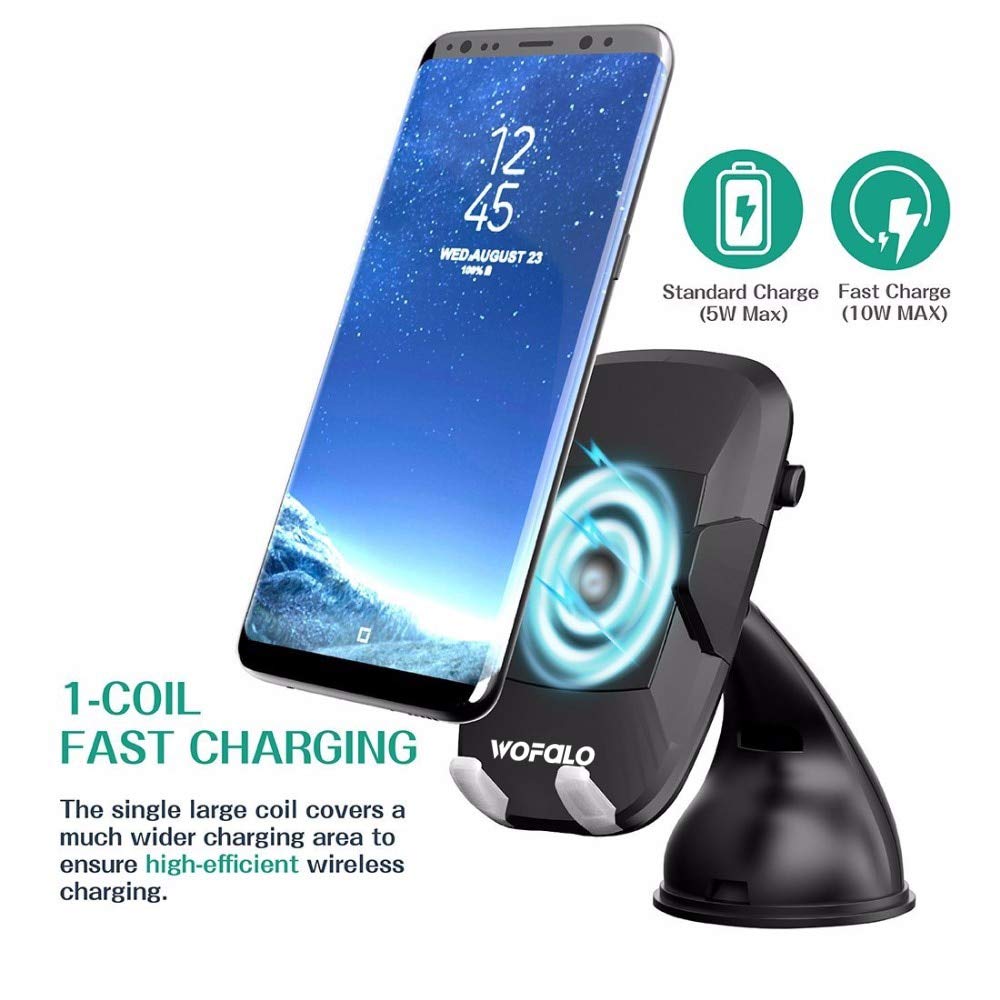 S8 Hhatt Auckly Schnelles Drahtloses Aufladen-Telefon-Halter Für Iphone X /  8/8 Plus Auto-Schnellladegerät-Standplatz-Auto-Einfassung Für  Samsung-Galaxie S7 S9 Kfz-Zubehör Handy- & Smartwatch-Zubehör