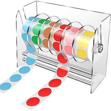 Etikettendispenser / houder voor stickers voor toonbank of balie (163mm