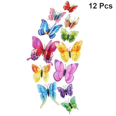 Decoracion Para El Hogar Colouful 3d Mariposas Pegatinas De Pared