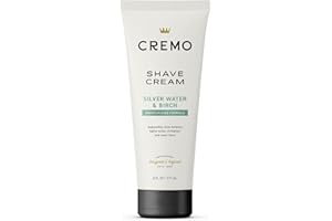 Cremo Silver Water & Birch Shave Cream, Astonishingly Superior Ultra-Slick Shaving Cream for Men, Fights Nicks, Cuts and Razor Burn, 6 Fl Oz