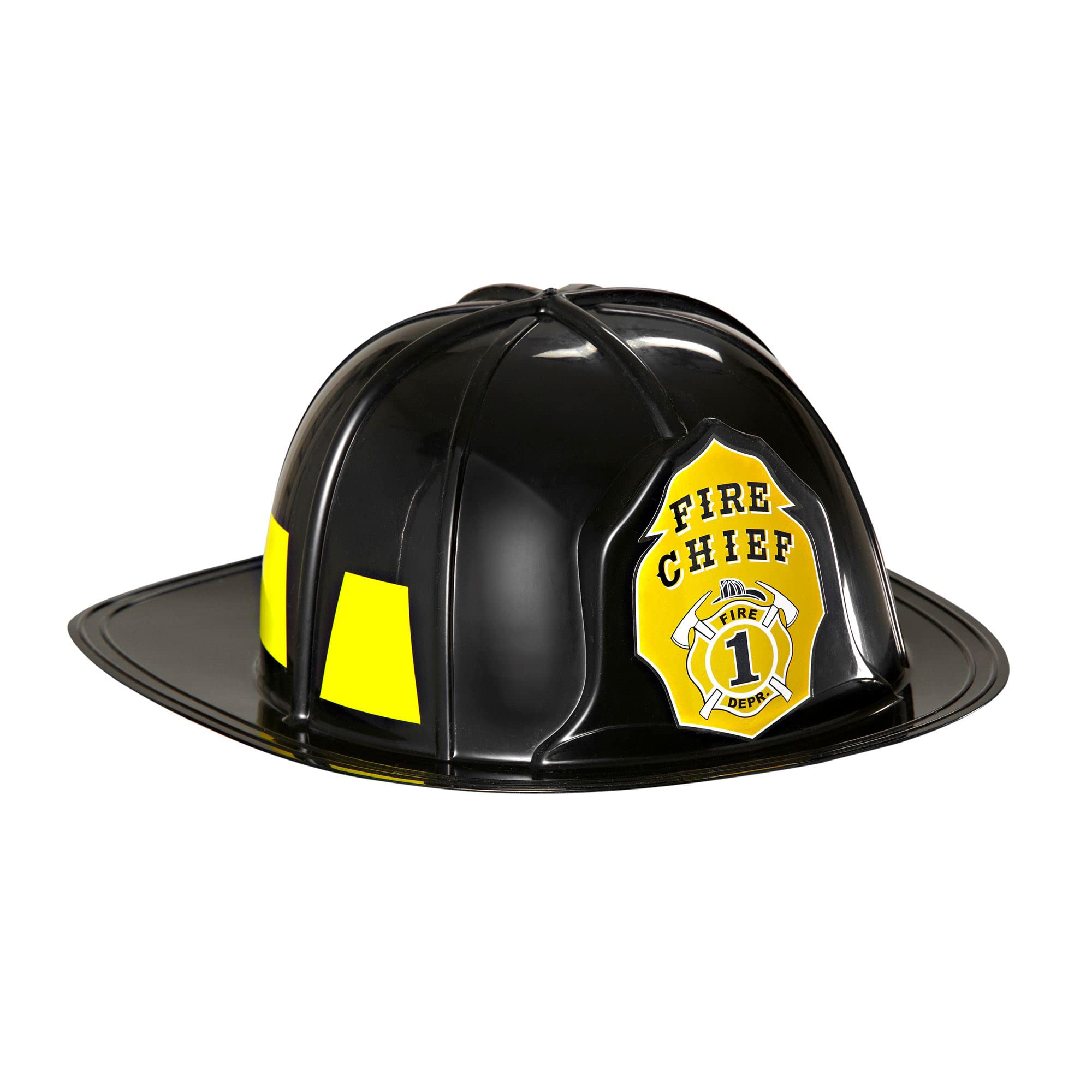 W WIDMANN MILANO Party Fashion - Firefighter Hat Unisex Adult, German, Professions, Carnival, Theme Parties, Black