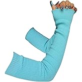 Share Maison Arm Warmers for Women Wool Knit Cashmere Long Fingerless Arm Sleeves 50cm Winter Gloves