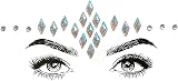 SHINEYES 6 Pcs Gemstone Face Stickers Rhinestone Temporary Tattoo Festival view 4