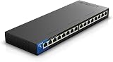 Linksys LGS116P 16-Port Gigabit PoE+ Desktop Unmanaged Switch
