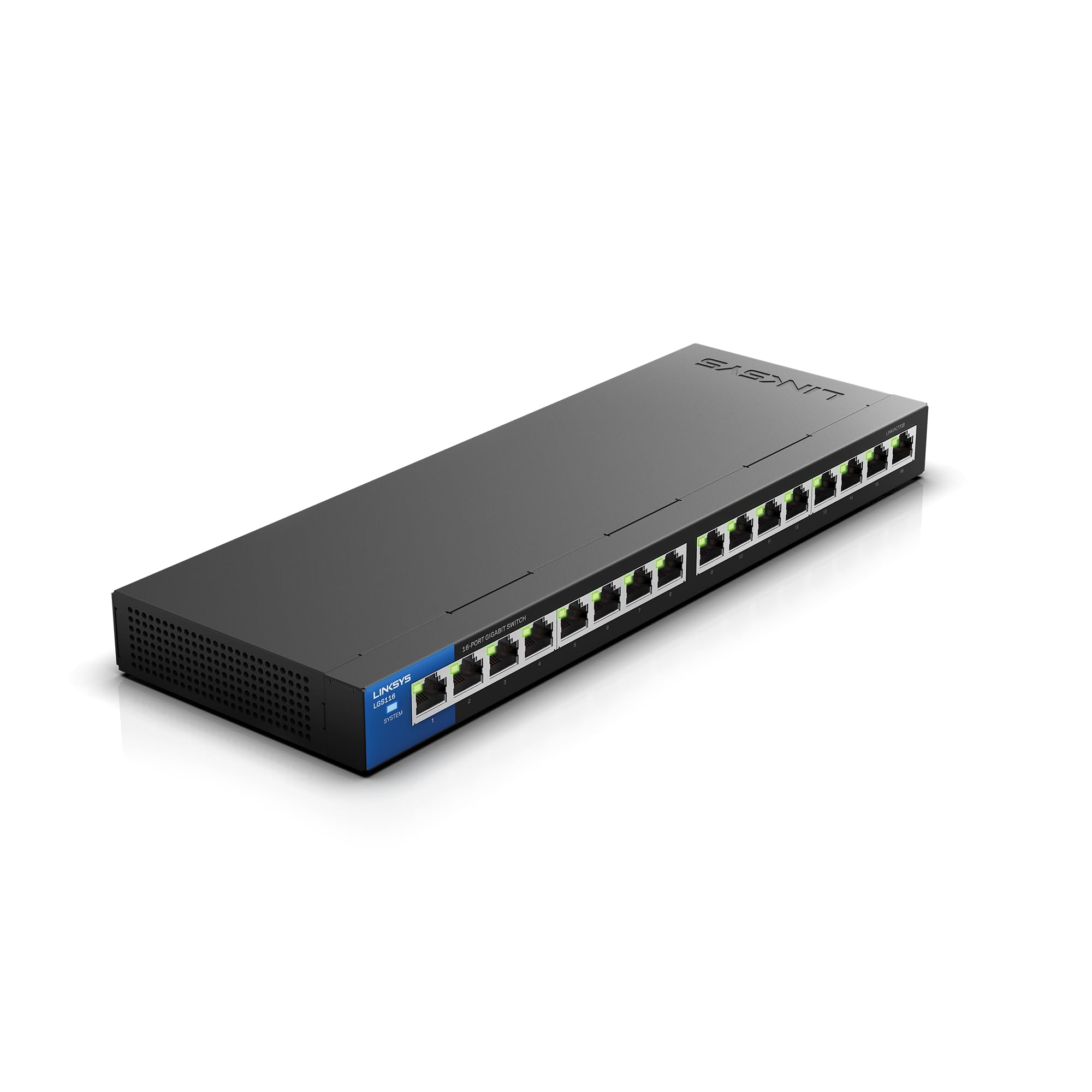Linksys LGS116P 16 Port Gigabit Unmanaged Network