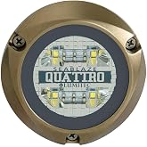 Lumitec 101510 SeaBlaze Quattro LED Underwater Boat Light, RGBW Spectrum | RGBW Spectrum, Bronze, 2,000+ Lumens