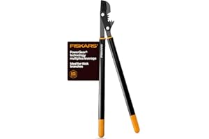 Fiskars 32-Inch PowerGear Loppers for Tree Trimming, Heavy-Duty, Sharp Bypass Steel Blade Tree Branch Cutter up to 2-Inch Diameter Cut Capacity, Hand Loppers