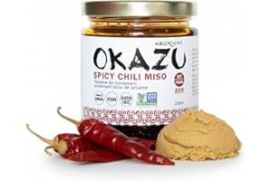 Abokichi OKAZU Premium Japanese Spicy Chili Miso Oil Condiment – Umami-Rich Chili Crisp with Garlic & Sesame, Vegan Gluten-Fr