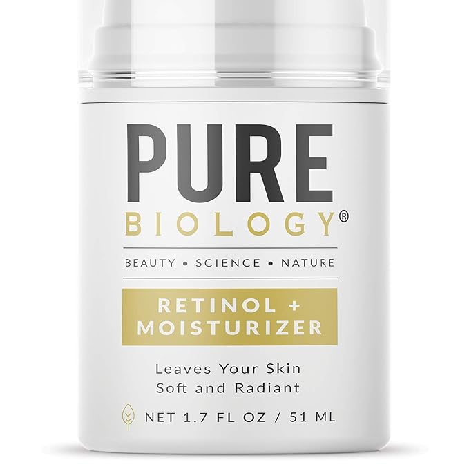 pure biology retinol plus moisturizer