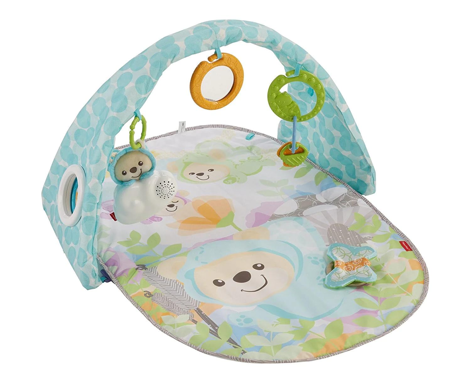 Fisher-Price Butterfly Dreams Musical Playtime Gym, New-born Baby Play Mat with Music, Colours, Textures and Sounds, Suitable from Birth Multi-Colour