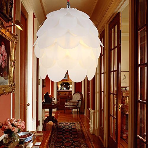 Furniberry DIY Kit Pinecone Shape Puzzle Lampshade Suspension Ceiling Pendant Chandelier Light Shade Lamp For Christmas Living Room Bedroom Study Dining Room Decor Lighting