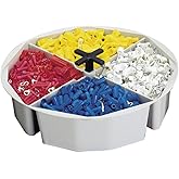 Custom Leathercraft1152 Full-Round Bucket Tray, 2.5 in. High
