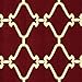 Sweet Home Stores Clifton Collection Red Moroccan Trellis Design (5' X 7') Area Rug