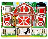 Toy Melissa & Doug 4592 Hide and Seek Farm Wooden Activity Board w/Barnyard Animal Book
