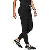 FIGS Zamora Jogger Scrub Pants for Women — Slim Fit, 6 Pockets, Yoga Waistband, Ribbed Ankle Cuffs, Anti-Wrinkle