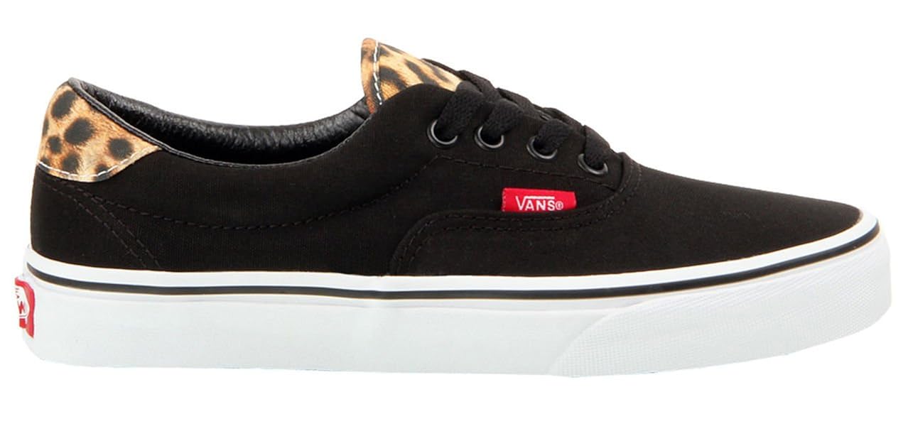 vans era black leopard
