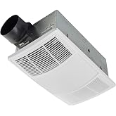 Broan-NuTone Bathroom Exhaust Fan with Heater Quiet 1.5 Sones, 80 CFM and 3-Level CCT Lighting, Powerful Ventilation and Warm Comfort for Any Bathroom