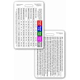 Pediatric Vital Signs &amp; Developmental Milestones Vertical Badge ID Card Pocket Reference Guide
