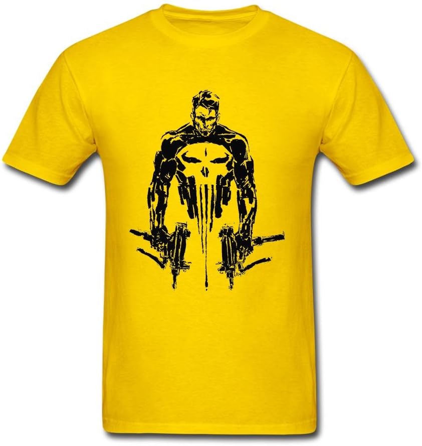 Cinxon Mens 100% Soft Cotton Marvel The Punisher t-shirt