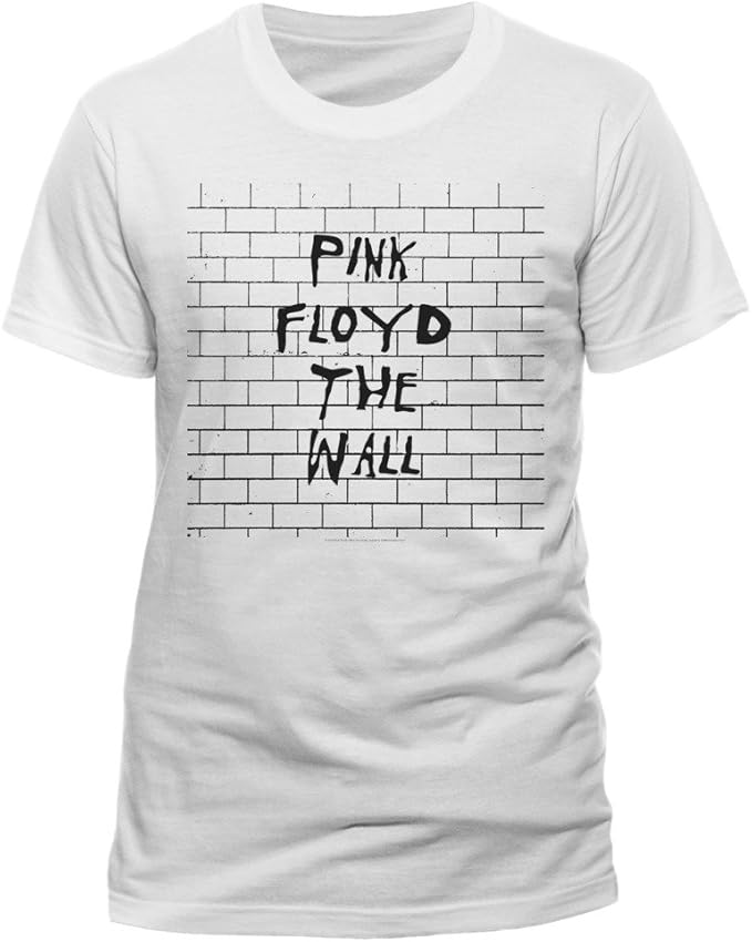 White Pink Floyd The Wall Official Bricks Rock Tee TShirt Top Clothing Mens Ladies Womens