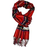 Glory Max Scottish Stewart Tartan Plaid Luxurious Winter Scarf Soft Cashmere Feel 72"x12"