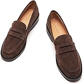 C.Paravano Genuine Leather Penny Loafers | Loafers for Women | Casual Slip On | Walking Flats Classic Driving Moccasins