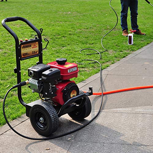 YAMATIC Pressure Washer Hose 50 FT 1/4" Kink Free M22 14mm Brass Power