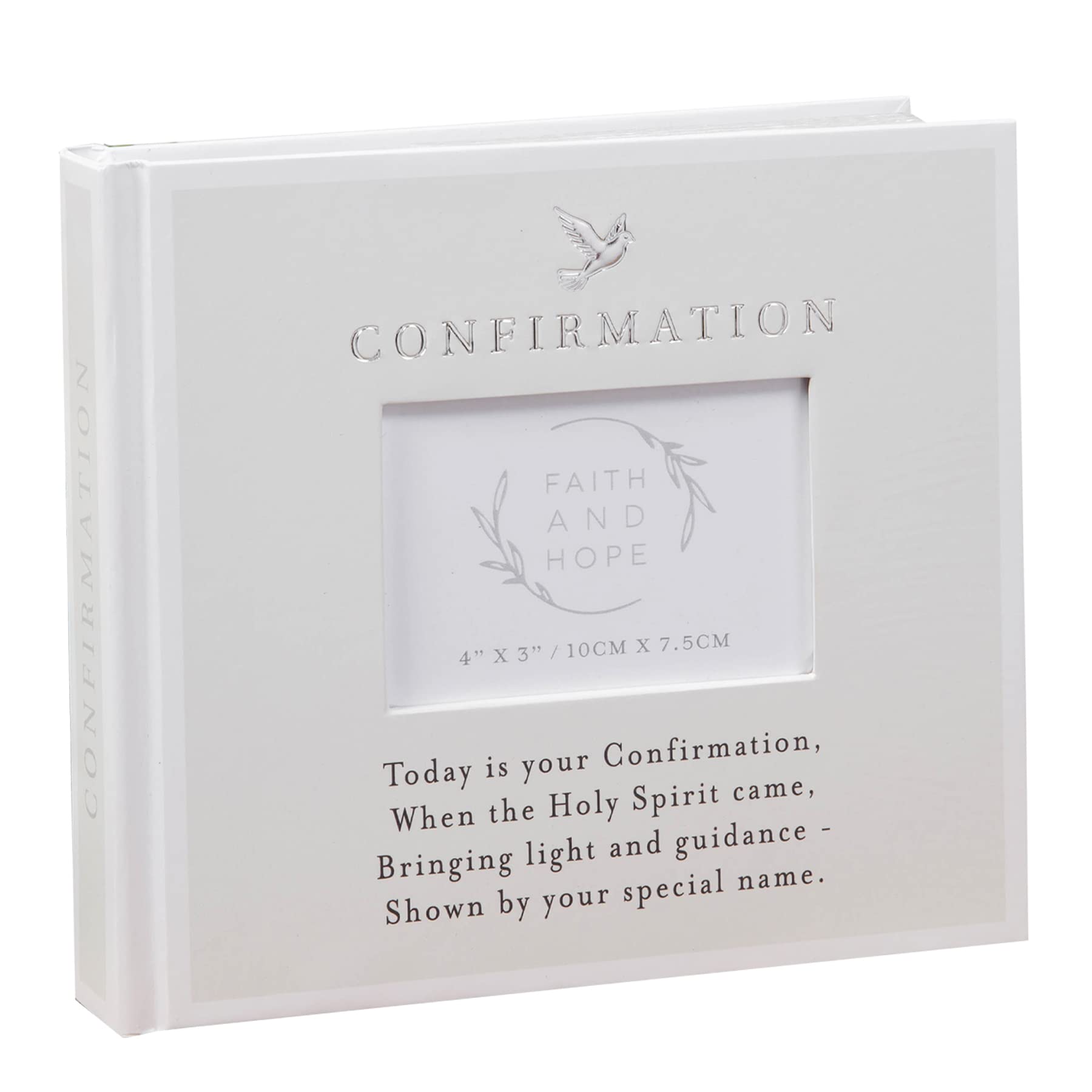 Widdop Confirmation Photo Album Holds 50 4' x 6' - Grey / White