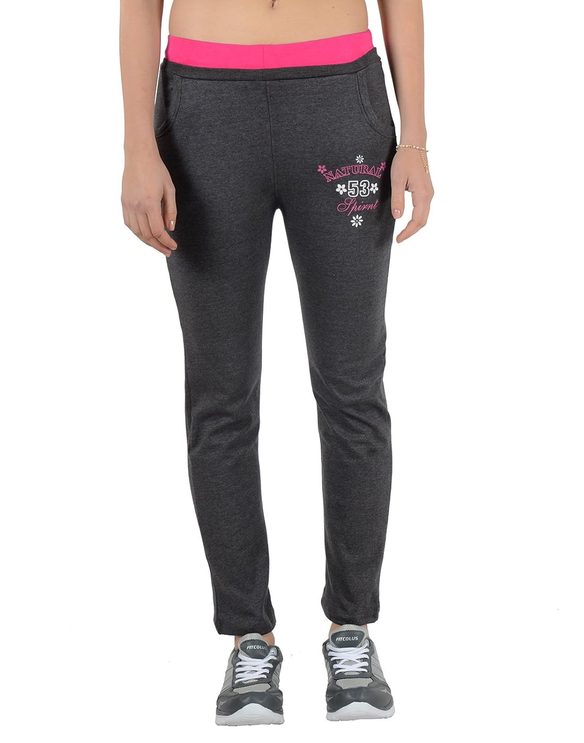 2day's women cotton yoga pyjama (dark grey)