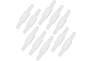 AHHALFFY 10 Packs Oxygen Tubing Connectors 360° Swivel Oxygen Tube Connectors Oxygen Hose Connectors Cannula Connector Straight Connectors for O2 Tubing Avoid Tube Tangles(Male to Male)