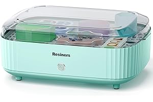 Resiners Resin Curing Machine with Larger Tray for Resin Starter, Cure Air, Auto Curing 2H Resin Supplies, Resin Dryer Curing Station for Epoxy Resin Molds Art Craft Casting, Mint Green (Patented)