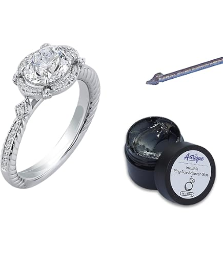 Invisible Ring Sizers For Loose Rings - Adjustable Glue Ring Resizer With UV LED Light, Fit Any Size & Shape Wedding Bands