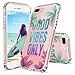 iPhone 7 Plus Case, Clear iPhone 8 Plus Case, MOSNOVO Good Vibes Only Tropica Leaves Quotes Clear Design Transparent Back Case with TPU Bumper for iPhone 7 Plus (2016) / iPhone 8 Plus (2017)